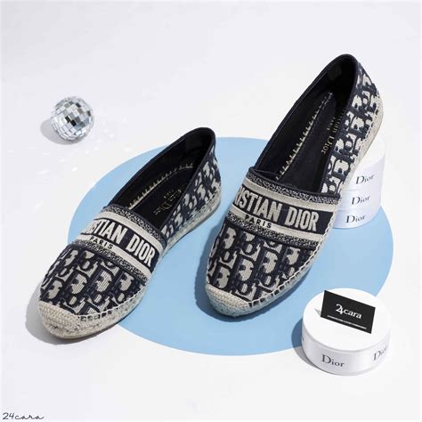 deep blue dior granville dior oblique embroidered cotton espadrille|Dior oblique embroidery.